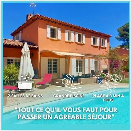 Villa L'evasion Mediterraneenne - Piscine, Proxi & Commerces Le Pradet