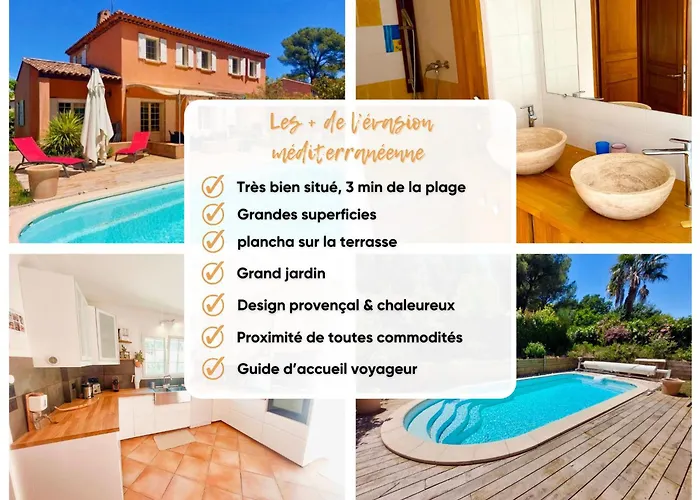 Villa L'evasion Méditerranéenne - Piscine, Proxi Plage&commerces *